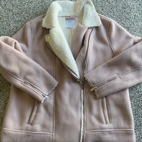 Old Navy Jackets & Blazers - Old Navy Pink Jacket with furry interior.
